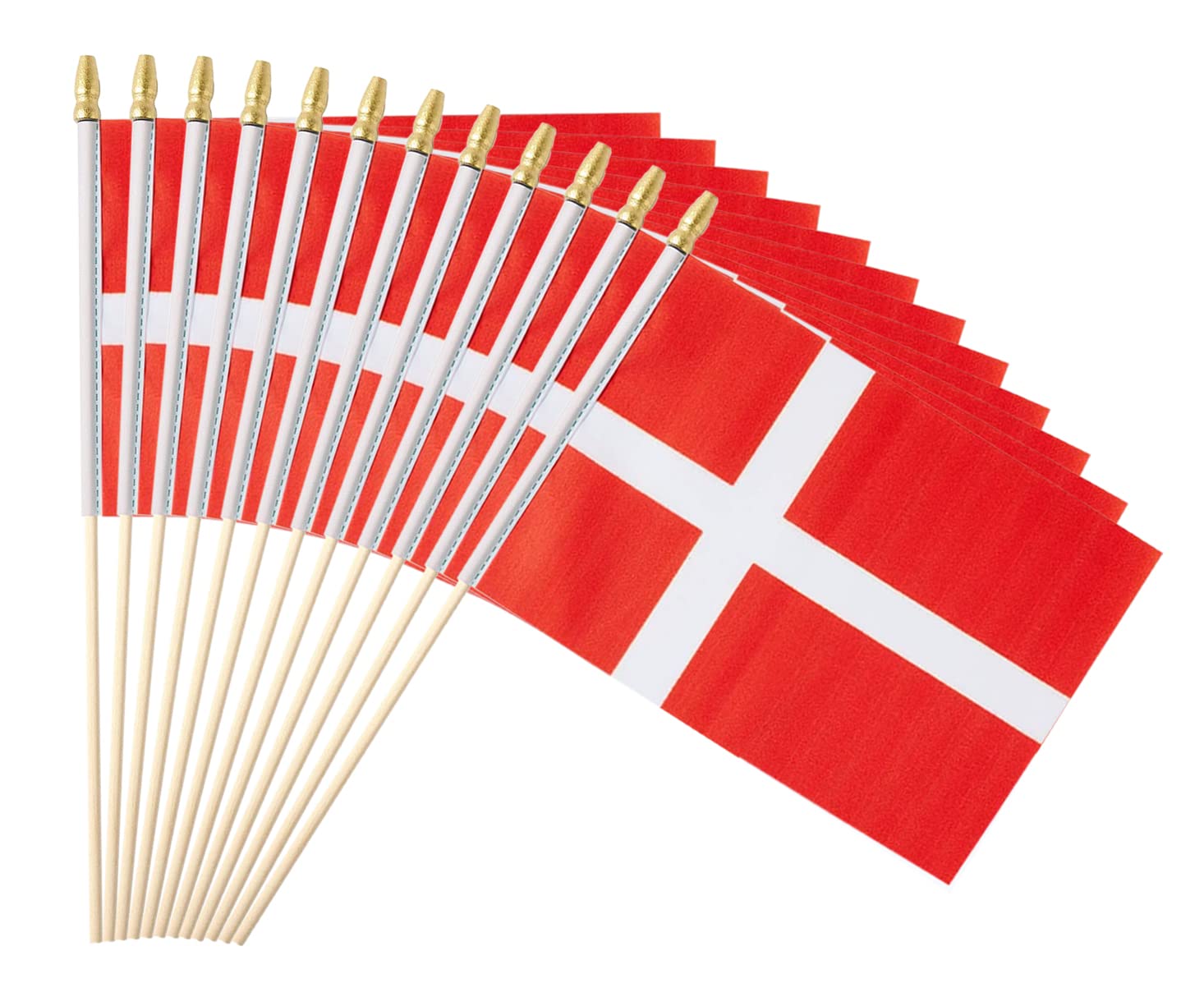 Amazon.com : Ckexin 25Pack Small Denmark Flag Handheld Mini Danish