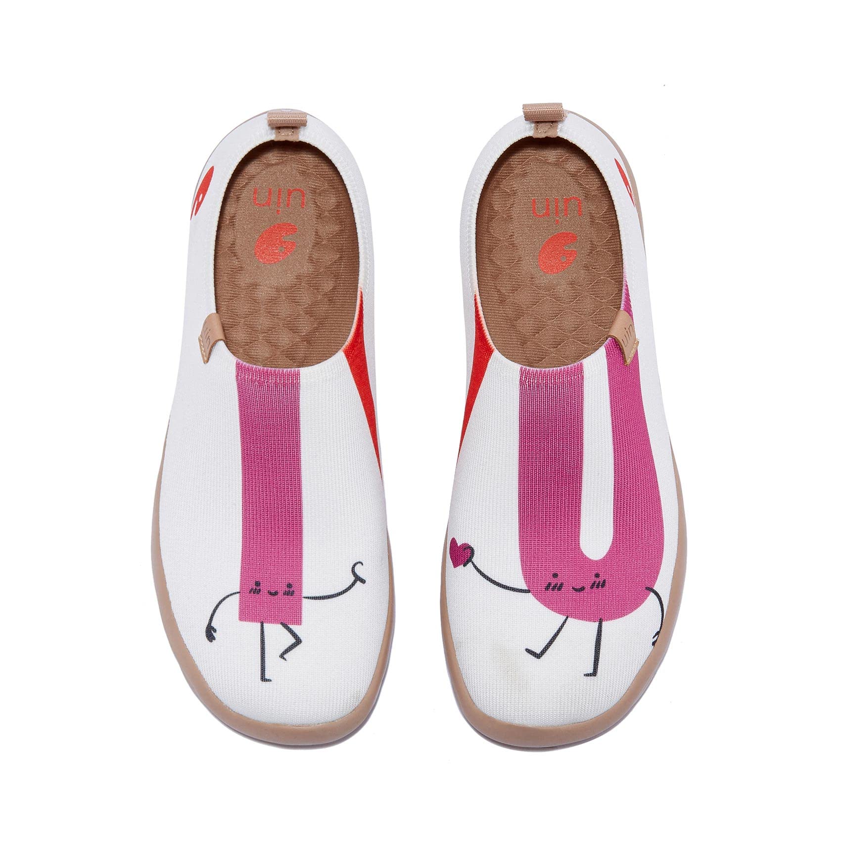 UINWomen's Art Painted Travel Shoes Slip On Casual Knit Loafers Lightweight Comfort Fashion Sneaker Toledo Ⅰ, Yes I Do, 8