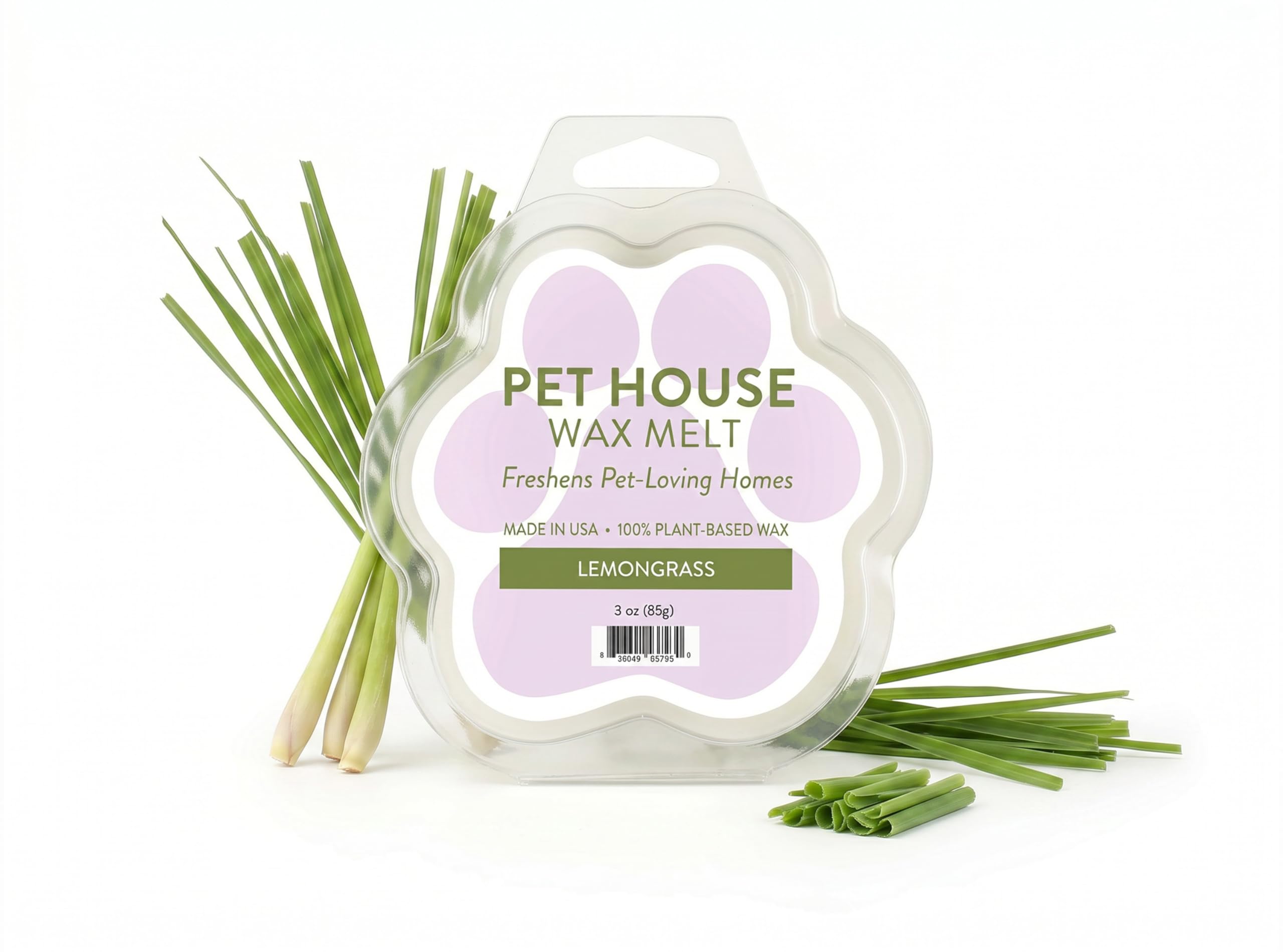 Lemongrass Spring and Summer Wax Melts Plant-Based Wax, Pet House