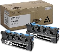 2 Pack WX-105 Black Waste Toner Box Replacement for Konica Minolta WX-105 Work with Bizhub C227 C287