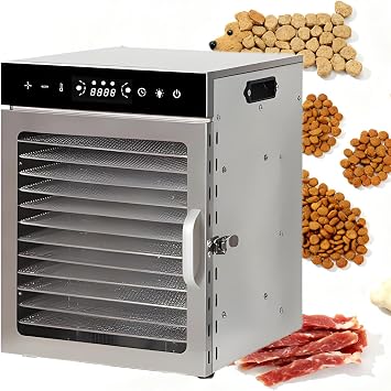 Commercial Food Freeze Dryer Machine,Stainless Steel Dehydrater, Dehydrator Machine for Fruit Dehydrated Dryer,for Fruits, Vegetables, Herbs, Mushroom 12Layer