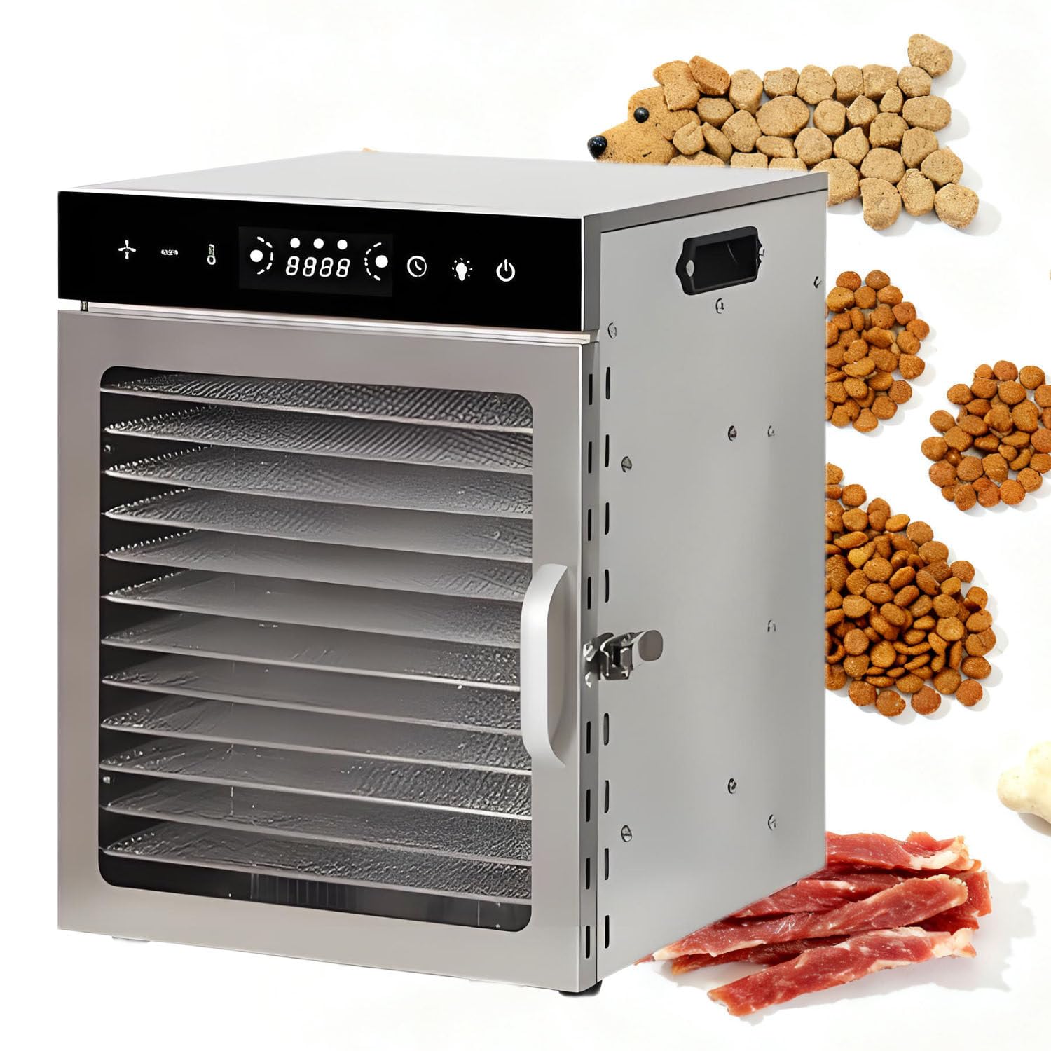 Wtryrn Multicolor Commercial Food Freeze Dryer Machine,Stainless Steel Dehydrater, Dehydrator Machine For Fruit Dehydrated Dryer,For Fruits, Vegetables, Herbs, Mushroom 12Layer
