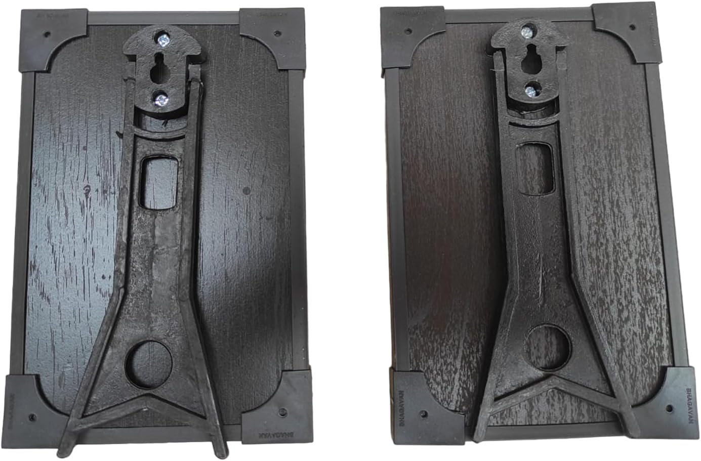 Vils [Combo Offer] Kanchi Saint Jagadguru Shri Sankaracharya Maha Periyava Divine Holy Blessing Wood & Plastic Wall Mount/Table Top Photo Frame Cutout with Back Stand (4 inch X 6 inch)