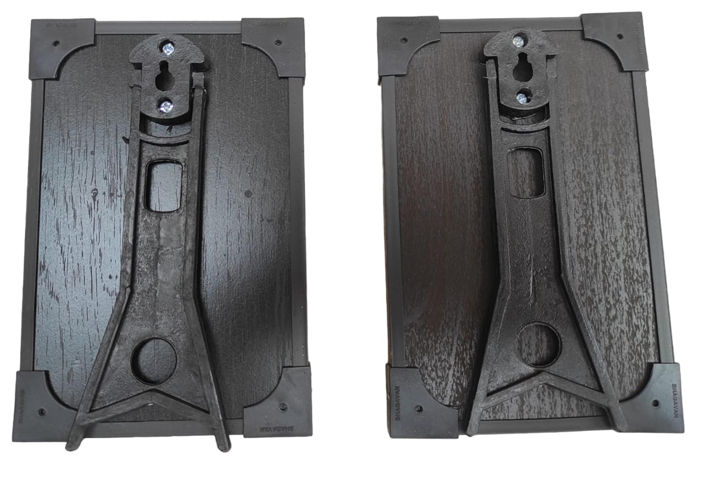 Vils [Combo Offer] Kanchi Saint Jagadguru Shri Sankaracharya Maha Periyava Divine Holy Blessing Wood & Plastic Wall Mount/Table Top Photo Frame Cutout with Back Stand (4 inch X 6 inch)