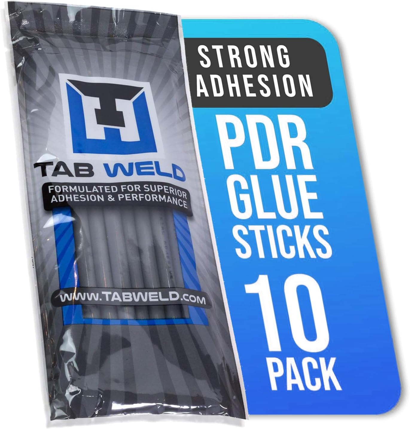 Black Plague PDR Glue Sticks - Paintless Dent Repair - Grey, 10 Pack