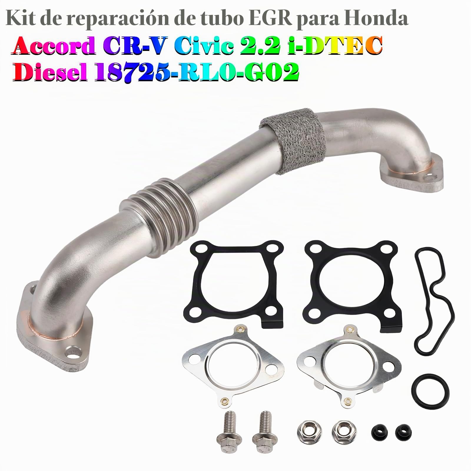 EGR Pipe Repair Kit para Honda Accord CR-V Civic 2.2 i-DTEC Diesel 18725-RL0-G02