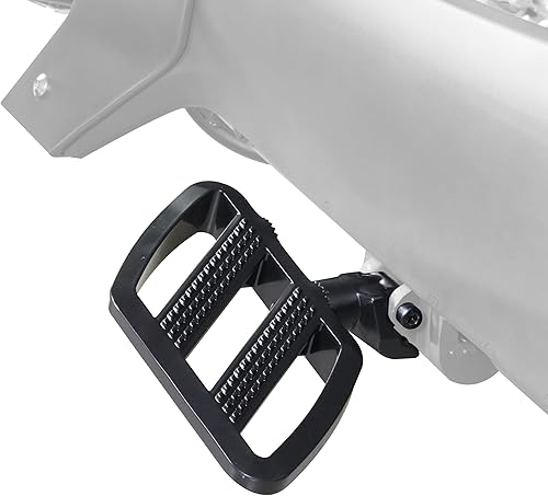 Miniatura 3 de Tablas de suelo de conductor de combate para Can-Am Ryker Aluminio Negro Corte Contraste Ajustable Extendido Estribos Más Anchos Reposapiés 600,