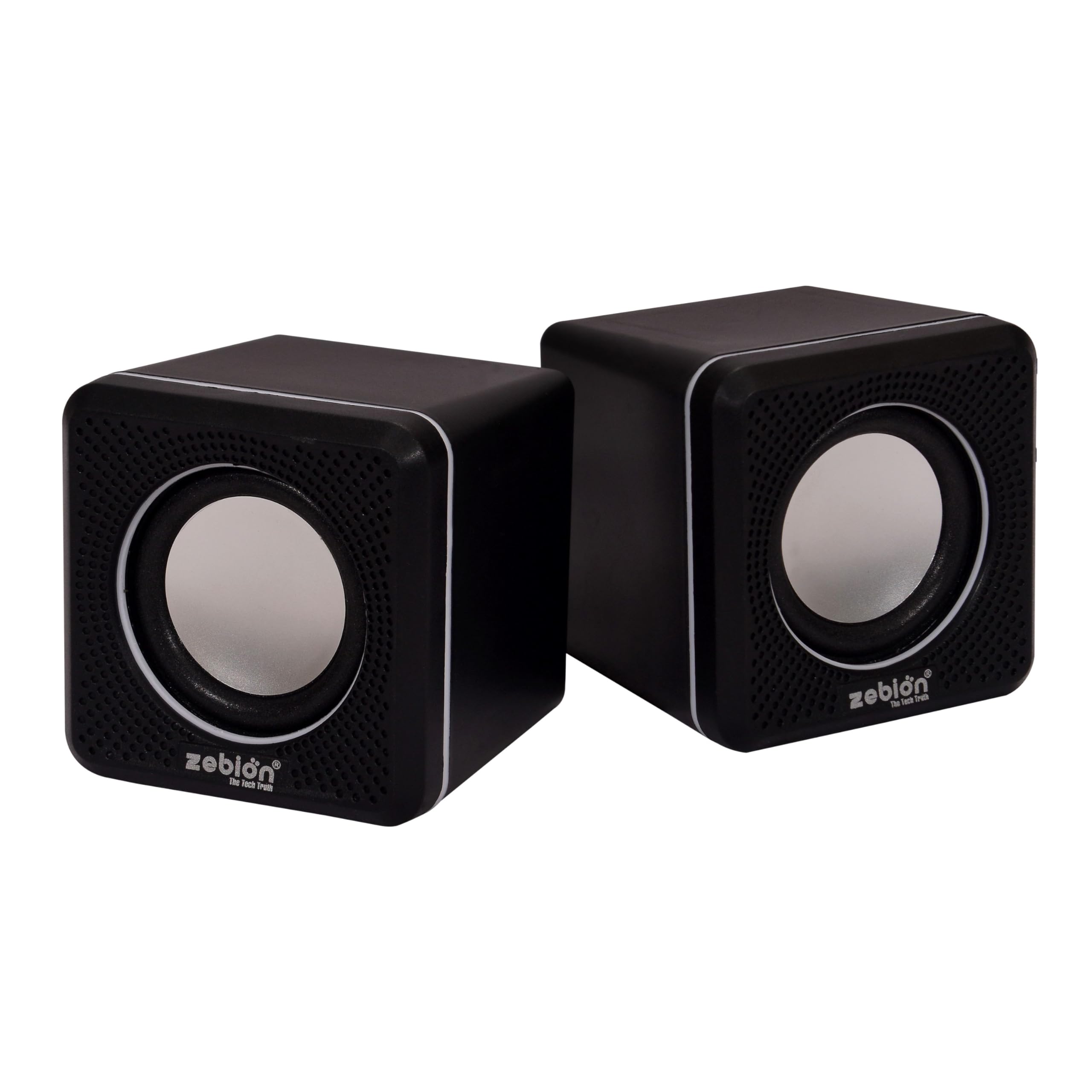 Zebion Muze Twin Tabletop 2.0 Speaker Set, with Output Power: 3Wx2=6W, USB Connectivity, USB Powered, Compact and Sleek, Driver Unit: 40mmx2, Durable Body 1 Year Warranty (B09QHT2HHC) Amazon Price History, Amazon Price Tracker