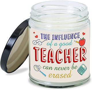 MEDROC Teacher Candle Influence of Good Teacher Thank You Gift for Teacher from Student, Birthday Christmas Teacher Week Home Decor Gift