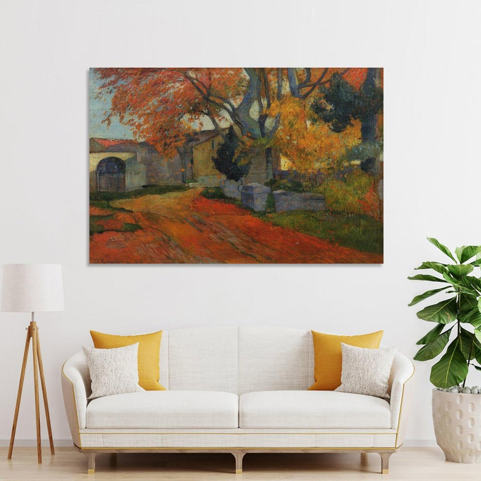 Amazon.co.jp: ポール・ゴーギャン アリスカンの並木路、アルル