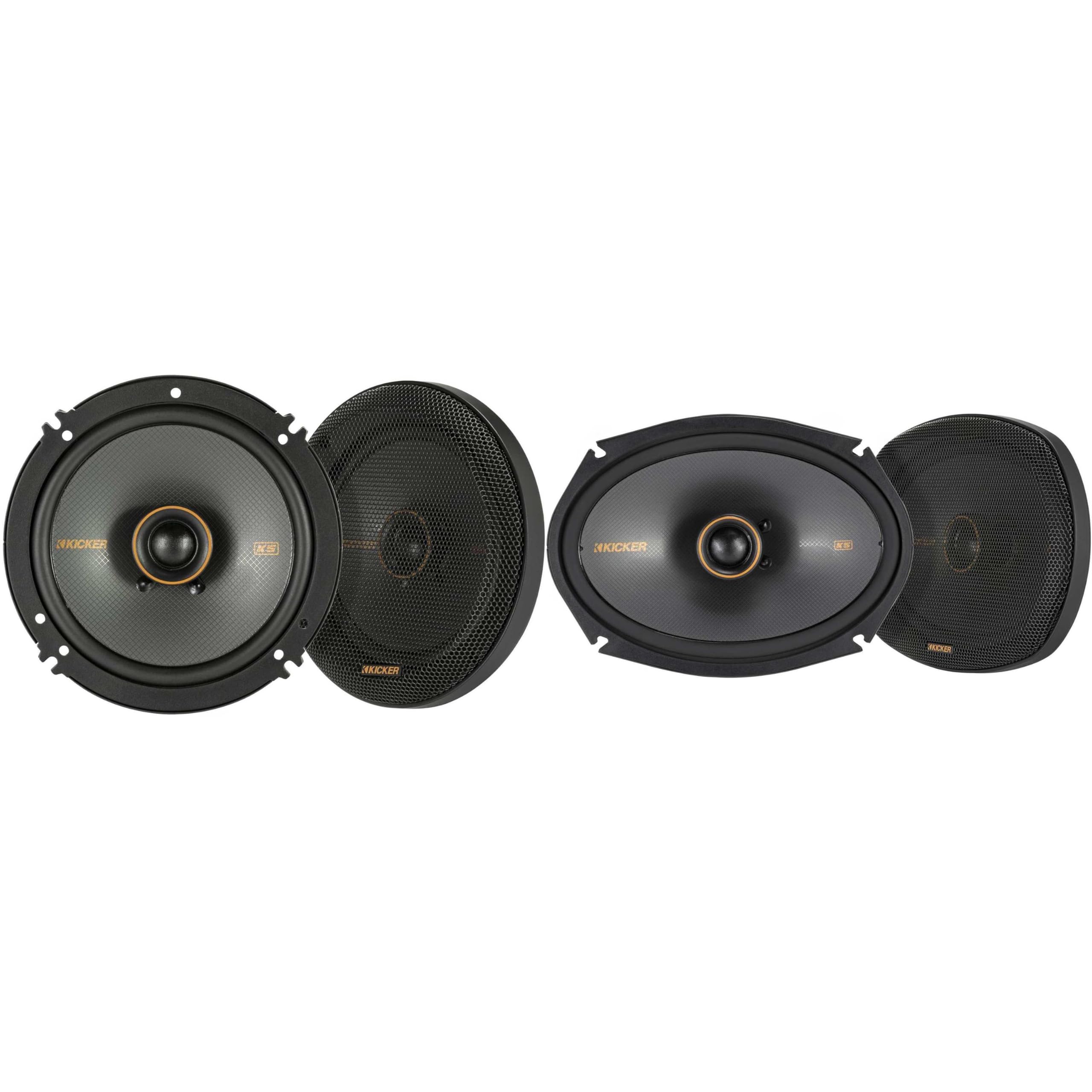 Amazon.com: KICKER 51KSC6904 KS-Series 6x9 Coaxial Speakers with 1