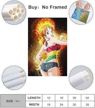 Amazon.co.jp: ワノ国 HD ナミ ワンピース 3 キャンバス アート