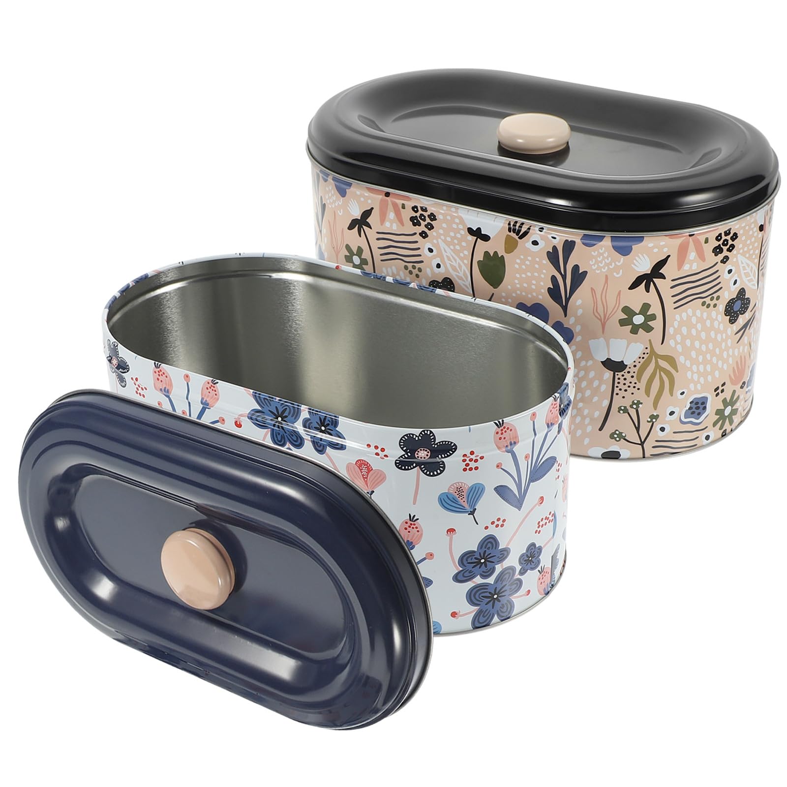 Caja de Hojalata para Guardar Pequeños Snacks y Chocolates, Paquete de 2 Piezas, Diseño Portátil y Multifuncional para Fiesta Navideña