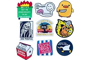 YJ PREMIUMS 9PC Funny Morale Patch: This is Fine Dog | Crossfit...