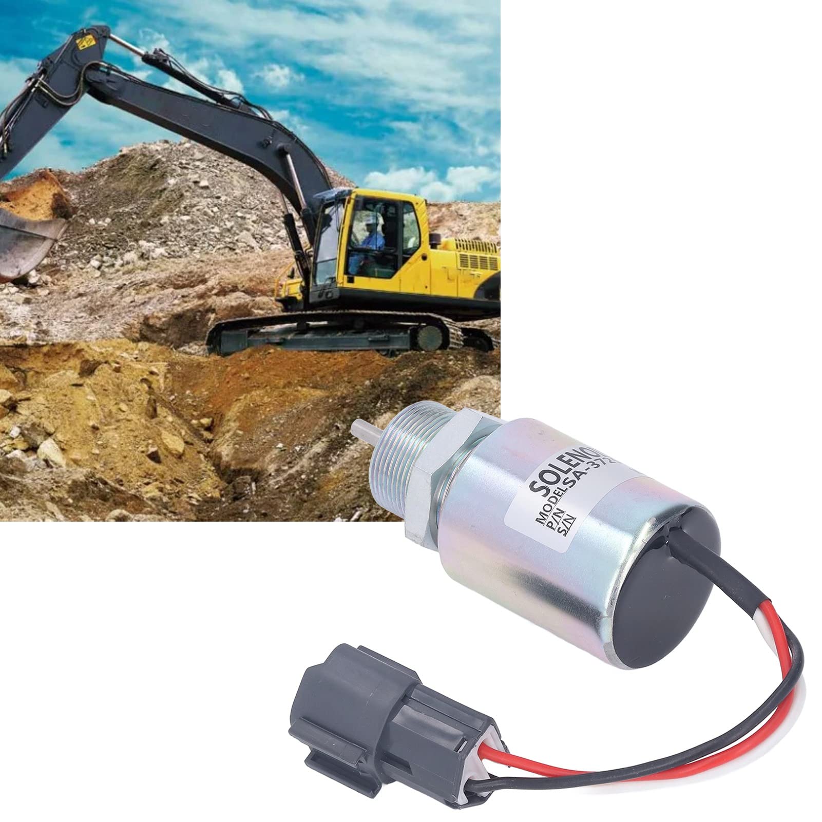 Électrovanne D'arrêt de Carburant SA 3725 12 30A87-00040 30A87-20402 Solénoïde D'arrêt en Acier Inoxydable pour L3E S3L S4L L3P