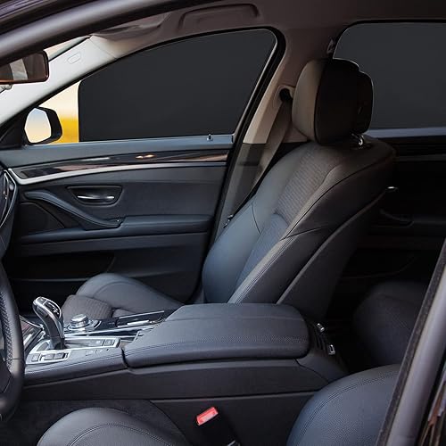 Miniatura 6 de Tallew 4 parasoles magnéticos opacos magnéticos para ventana de automóvil, cortinas para ventana de automóvil, cortinas para ventana de automóvil,