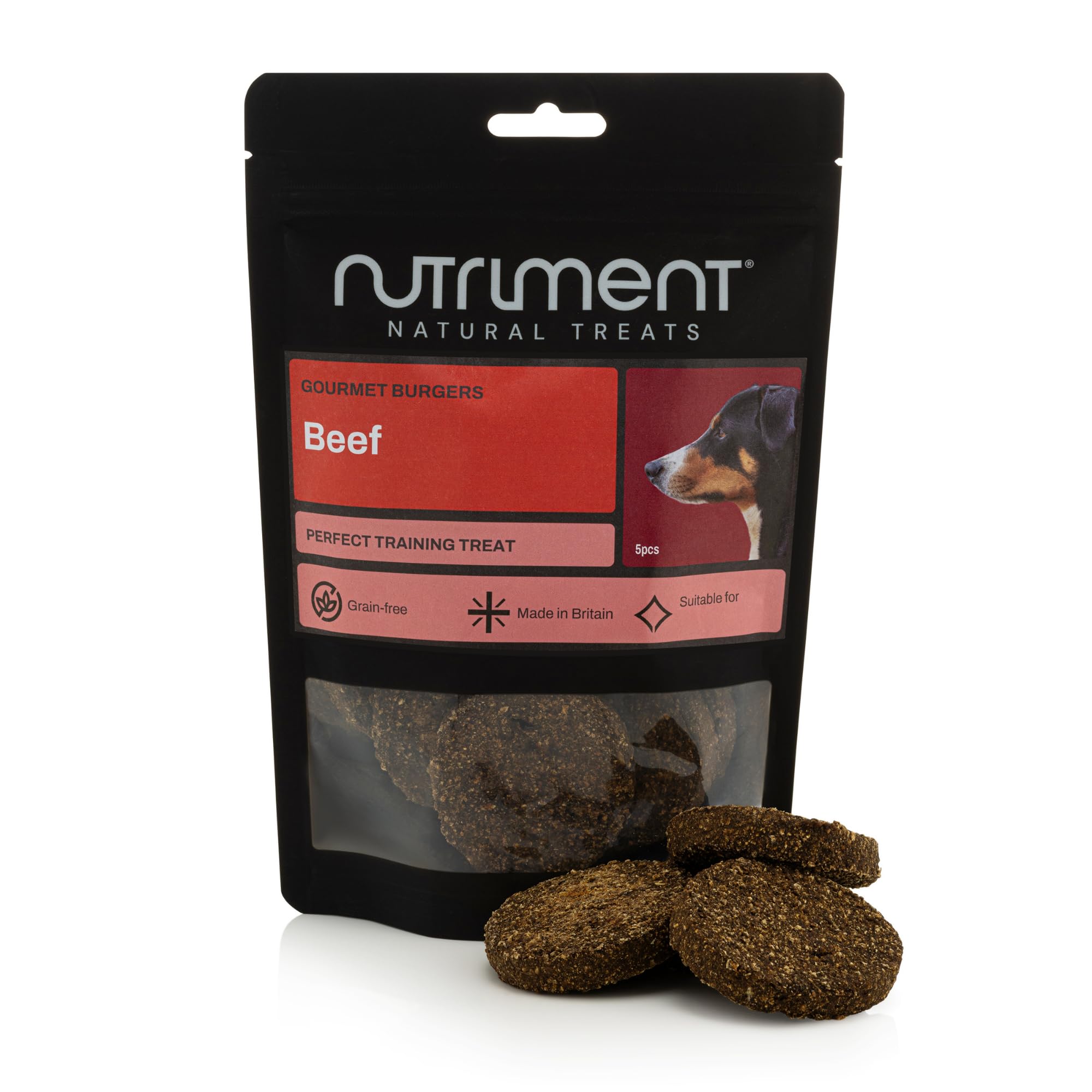 Natural Treats Gourmet Beef Burgers (5pcs) Grain Free Low Fat High Protein Treats