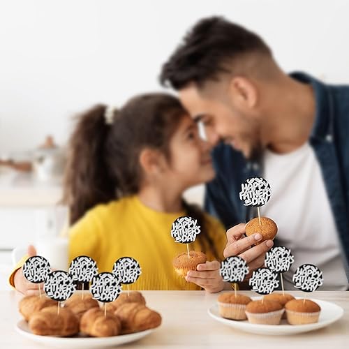 Miniatura 7 de 24 piezas de decoración para cupcakes para el Día del Padre, decoración de pastel de fiesta de cumpleaños, decoración de pasteles para fiesta de