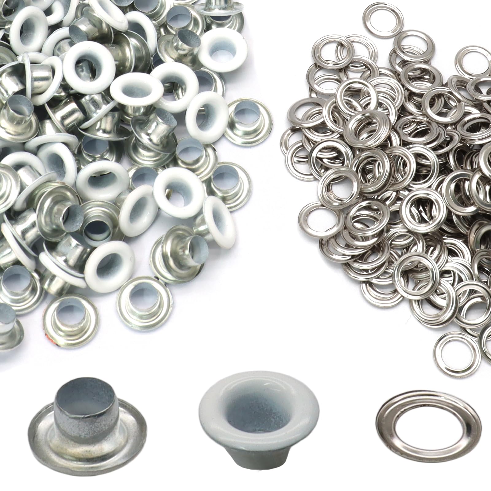 Gold Grommets Eyelets - 200 Pack -10 Gold Grommets Eyelets - 200 Pack -10