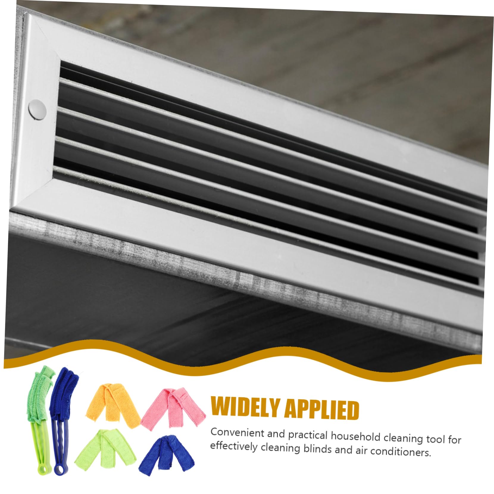 jojofuny Ciego Cepillo De Limpieza Aire Acondicionado Cepillo De Ventilación Ciego Cleannng Cepillo Aire Acondicionado Herramienta De Limpieza Limpiador De Ventanas Ciego Limpiador De