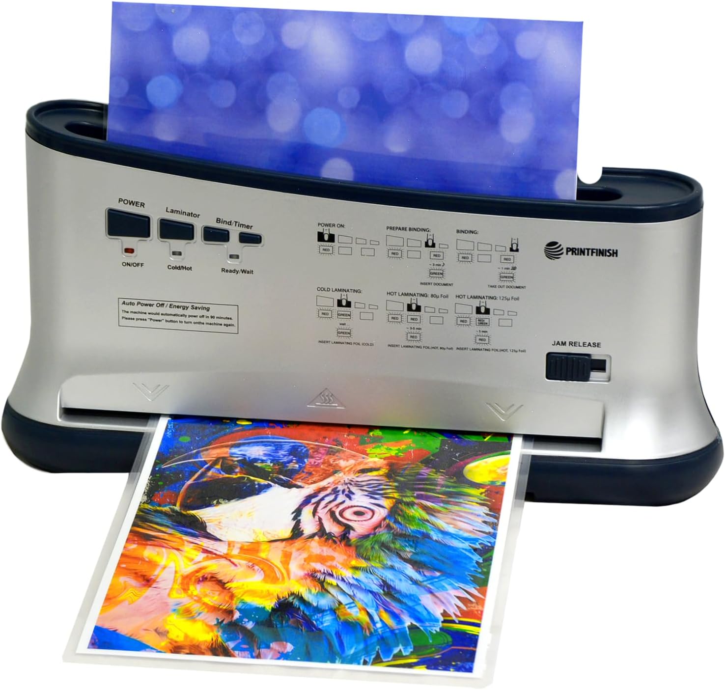 Printfinish Thermal Binding Machine with Built-in Laminator 12″ – LTB-200(Letter Size) | Jam-free and Efficient Desktop Binding Machine for Professional Looking Books, Presentations, Notebooks (110 V)