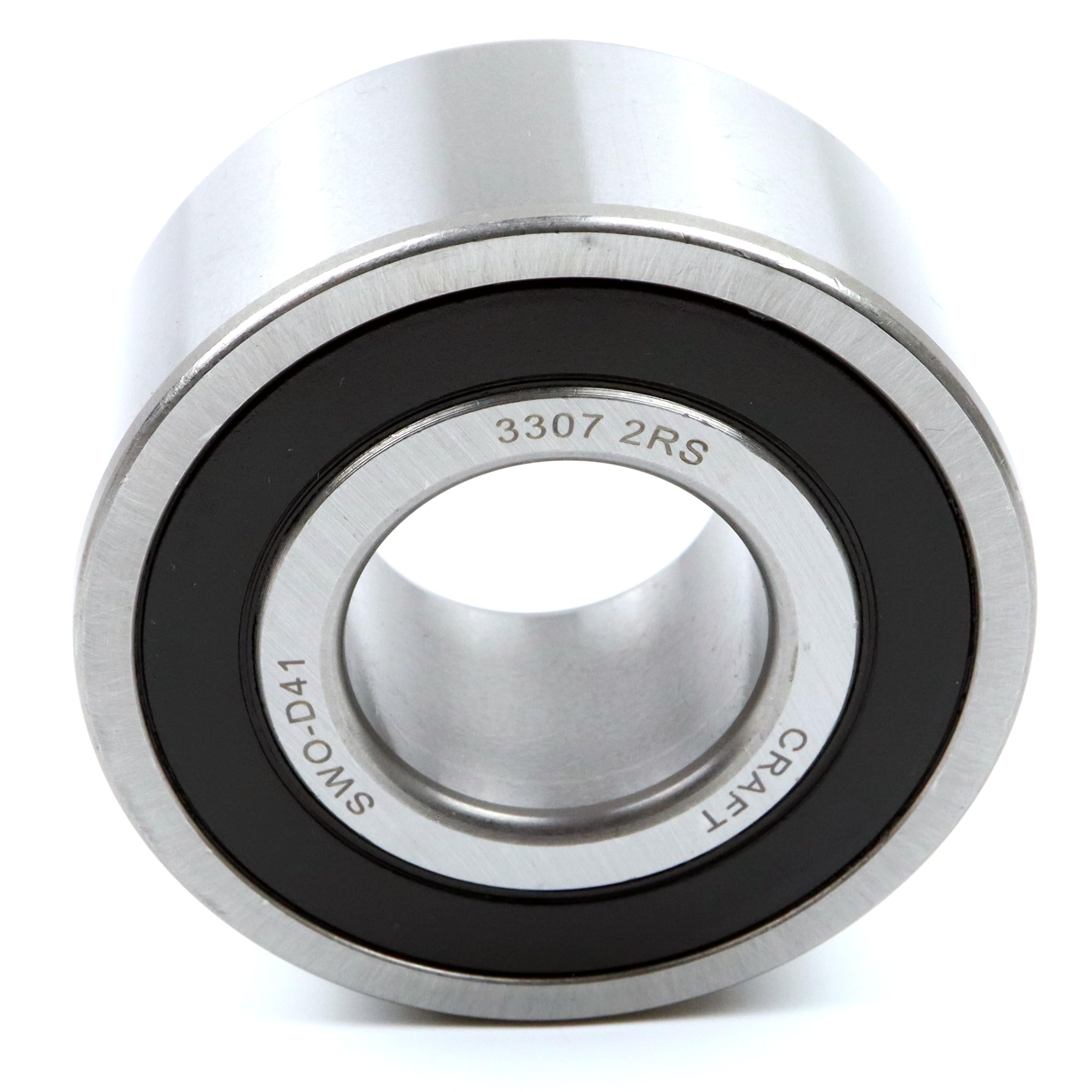 Roulement à billes incliné 3307 2RS 35 x 80 x 34,9 mm, DIN 628, double rangée, faible friction, roulement étanche pour charges radiales et axiales, idéal pour les applications