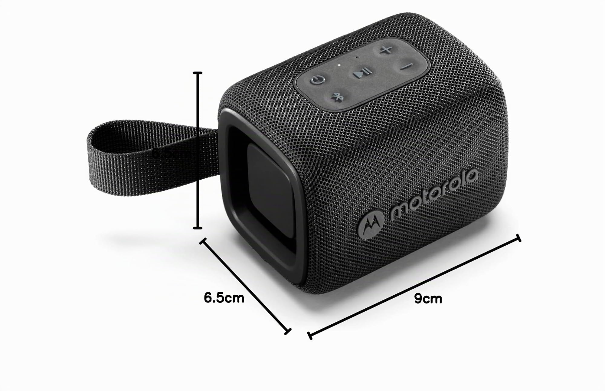 Motorola Sound - Enceinte Bluetooth 5.3 ROKR 300 - Enceinte Portable sans Fil 7W - Enceinte compacte IP67, résistante à l'eau et à la poussière - Durée 12h, Noir