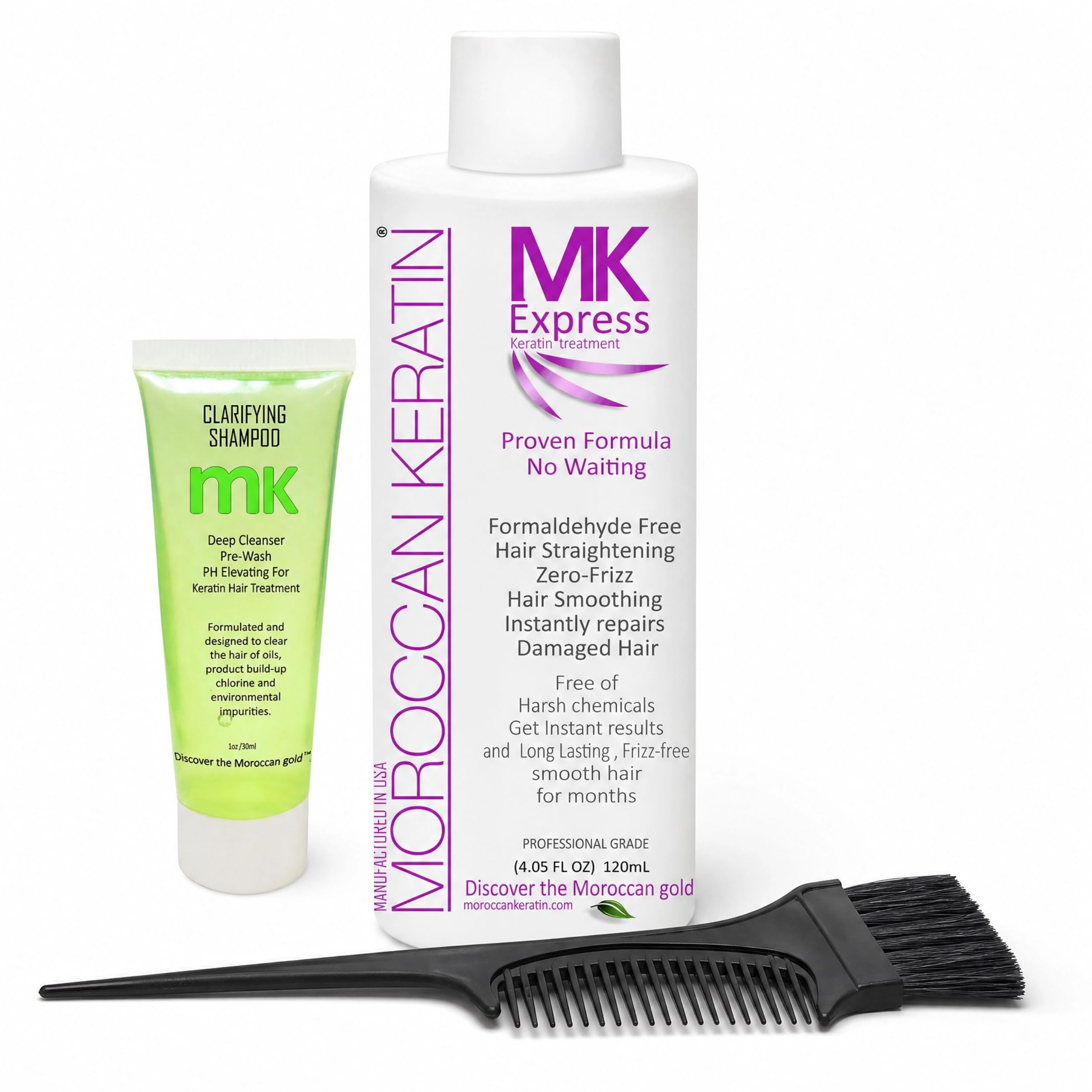 Blowout Brazilian Keratin Hair Treatment Proven Formula 120ml Straightening Smoothing Repairing Formaldehyde-free Sin-formol Proven Tested All Hair types
