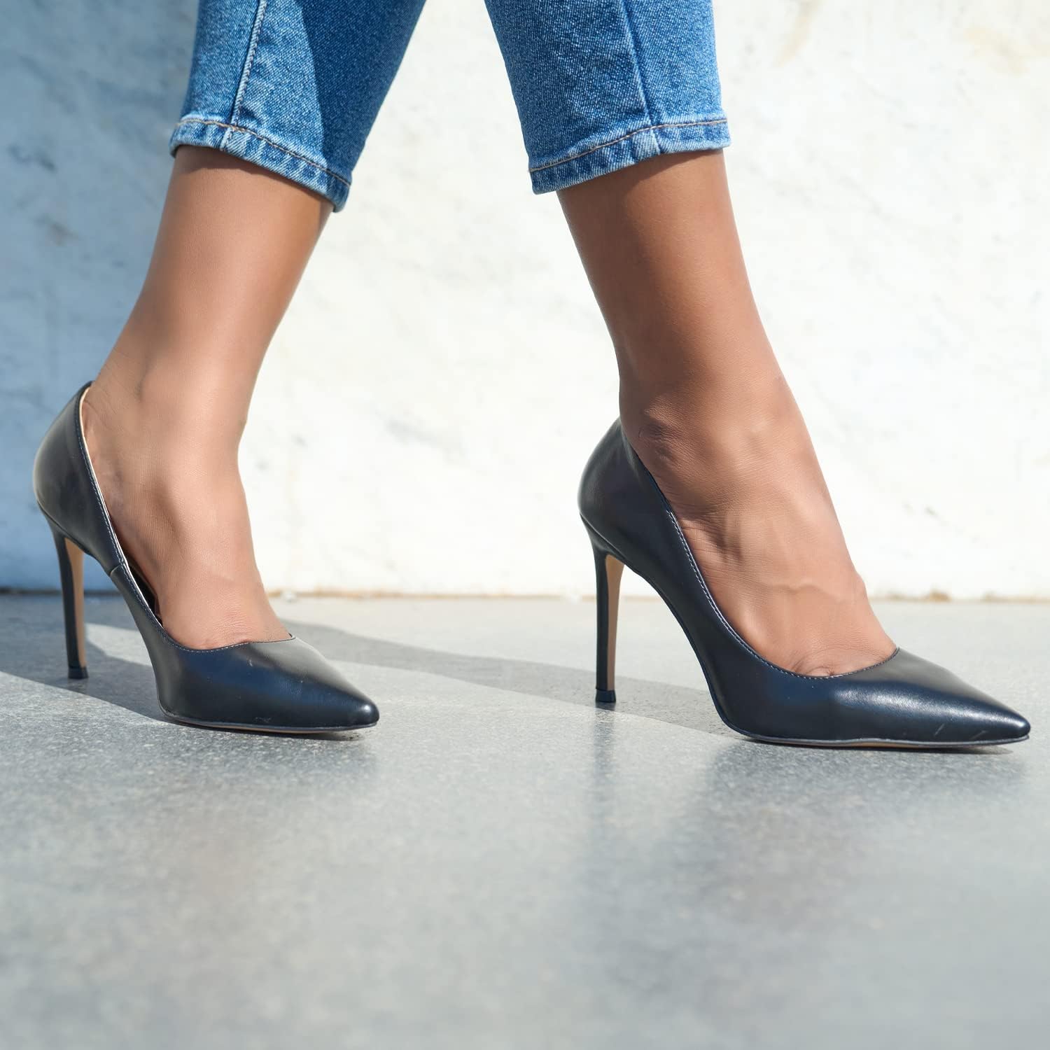QUEEN HELENA Decollete Scarpe con Tacco a Spillo Eleganti a Punta Chiusa Donna K206