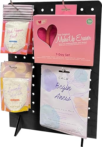 Miniatura 35 de Soporte de exhibición de tablero perforado para joyas, ferias de manualidades, ventas, eventos de proveedores, herramientas, accesorios para tablero