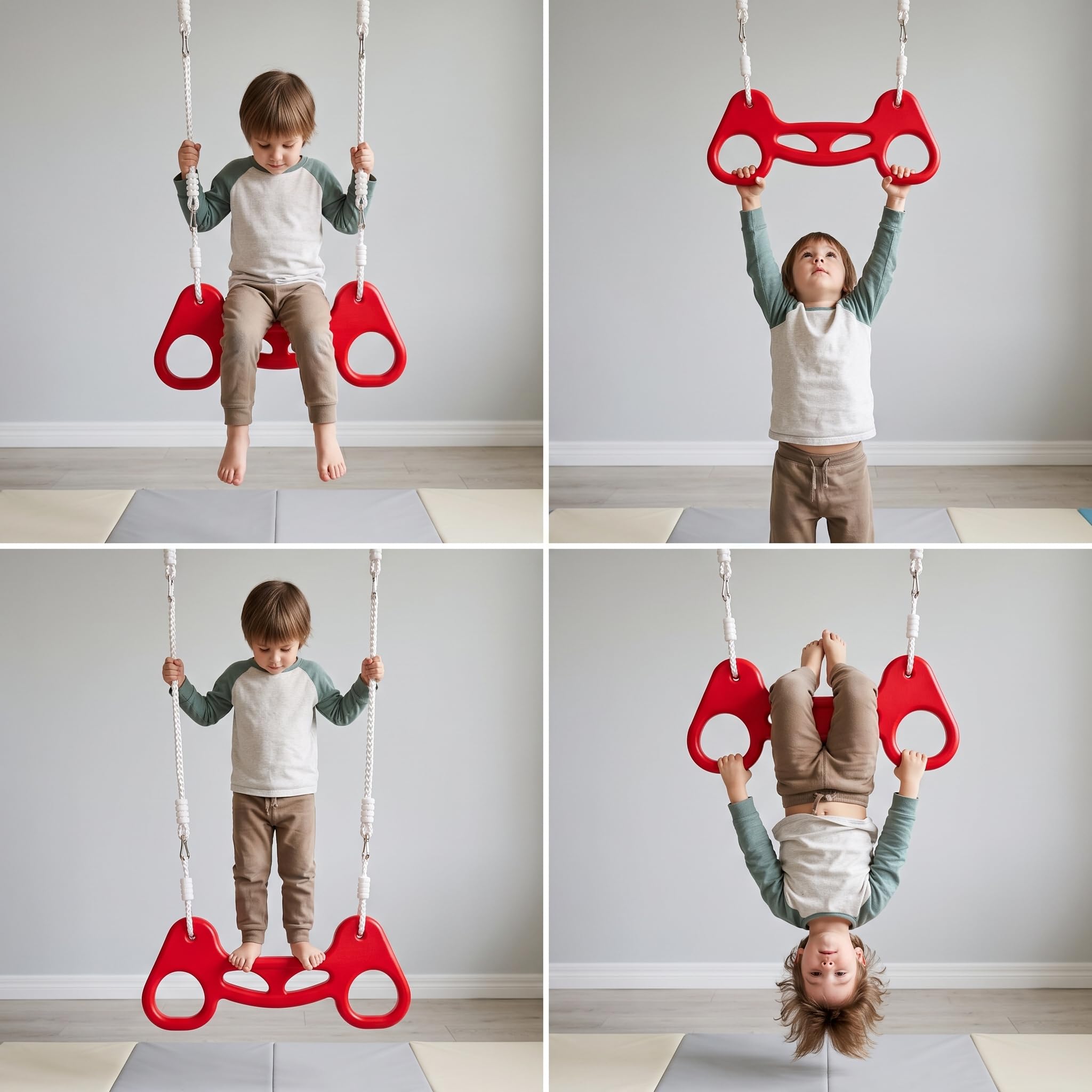 schaukel für drinnen & draußen – vielseitige Schaukel Outdoor & Indoor mit Brett oder Trapezschaukel für Babys