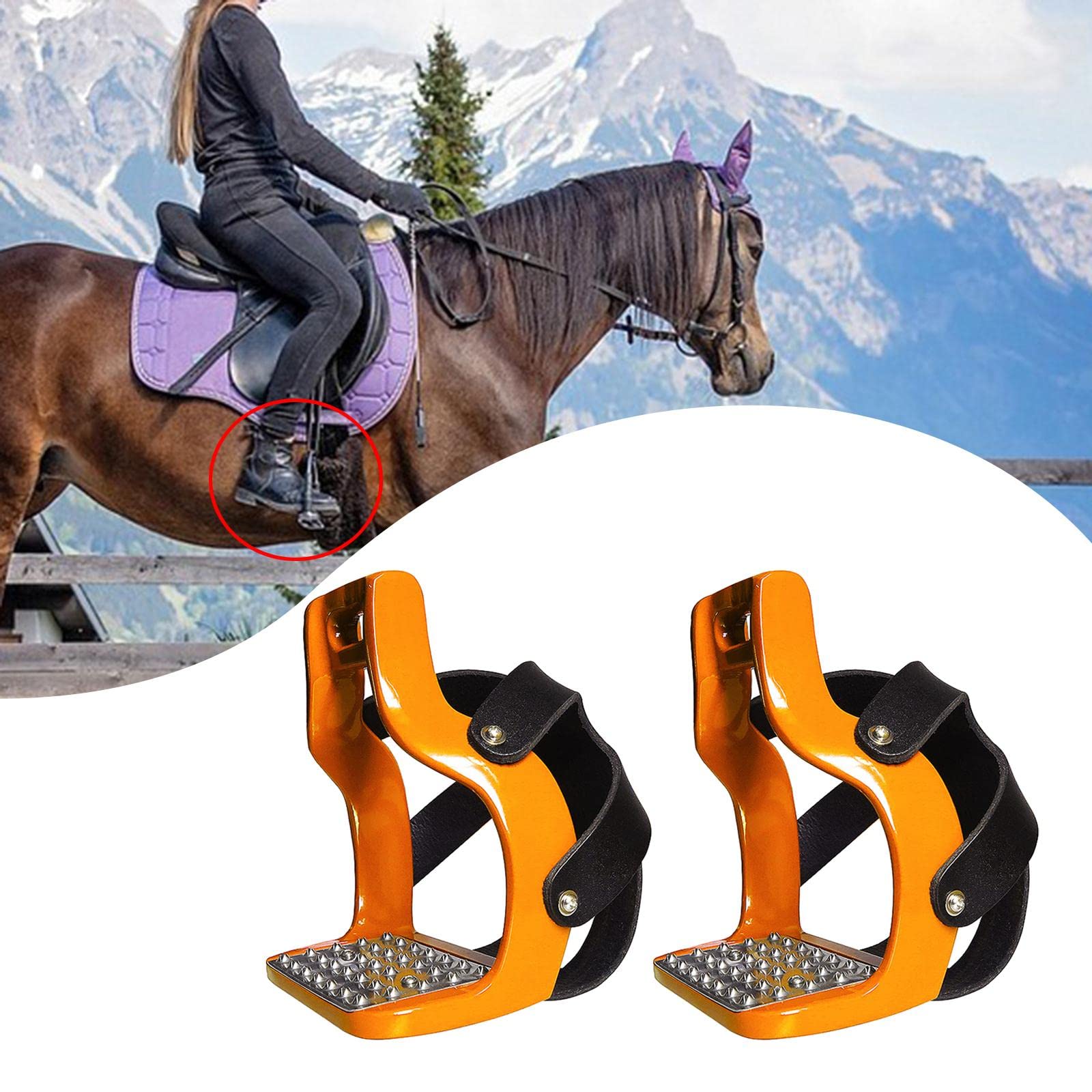 5 Colores Caballo Acero Inoxidable Ligero para Montar