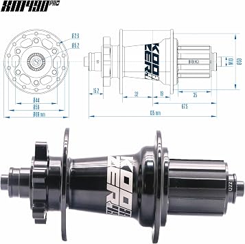BestParts Mountain Bike Rear Hub,XM490 PRO 32 Hole 6 Bolts Disc Brake Hub Quick Release(QR) HG Replacement for Shimano 8-11 Speed & SRAM 8-10 Speed,5x135mm