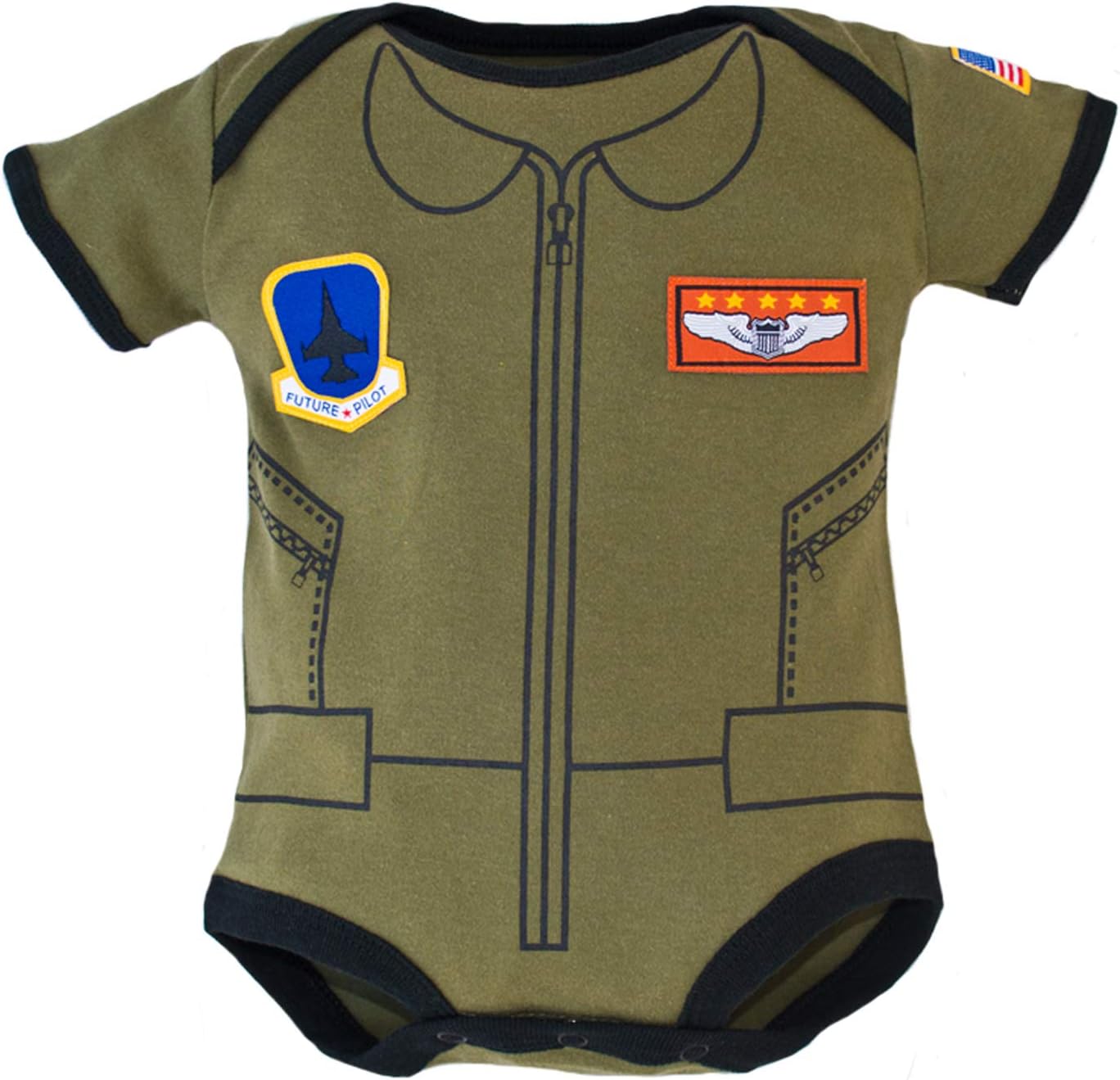 Flight Suit Baby Bodysuit