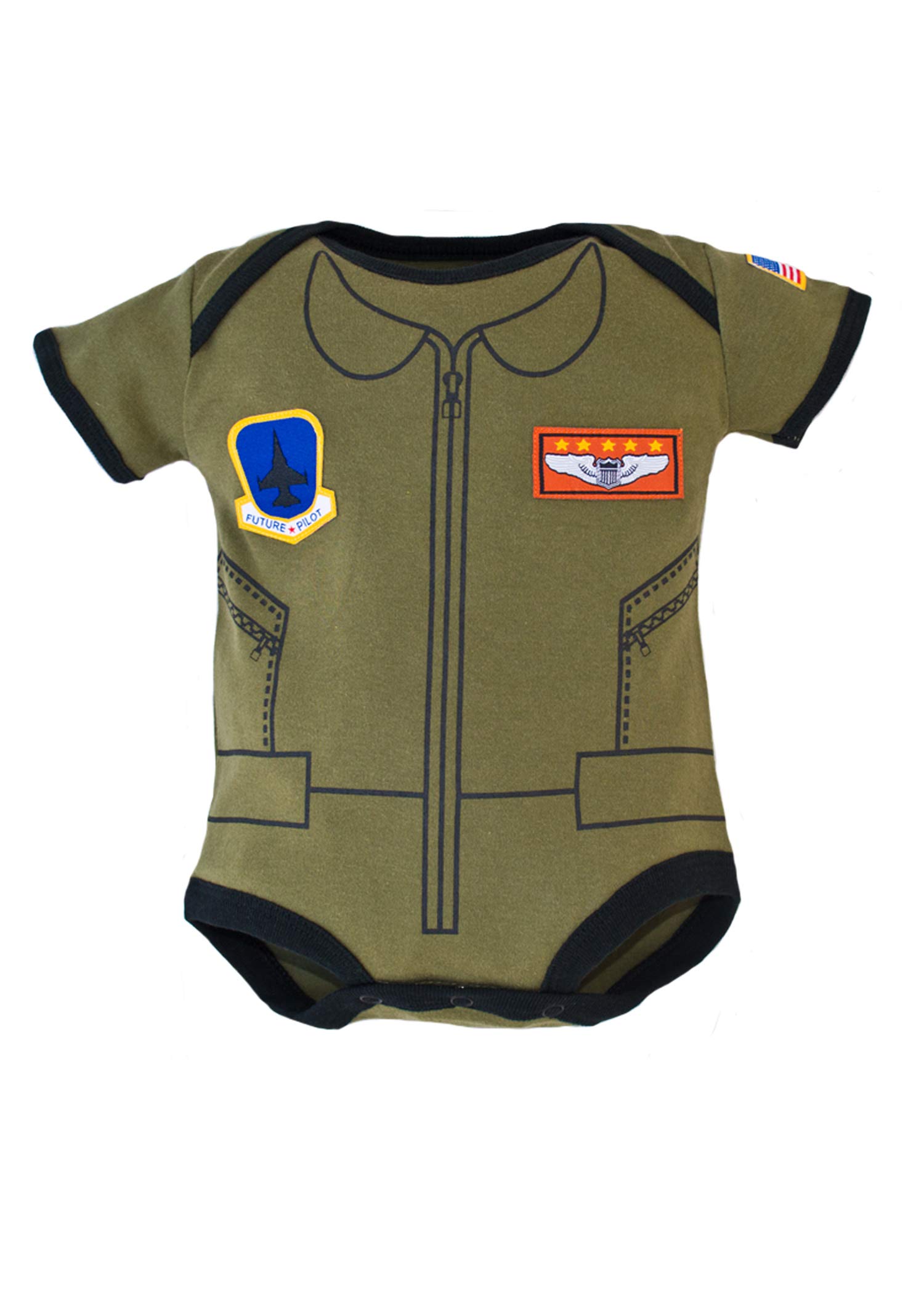 Flight Suit Baby Bodysuit