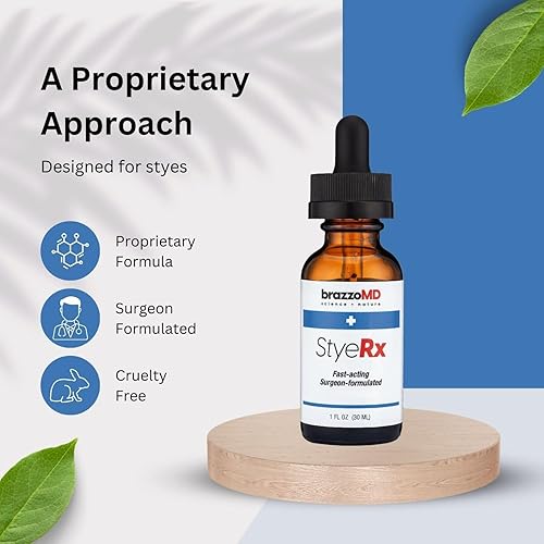 Miniatura 2 de brazzoMD Alivio de orzuelo formulado por médicos, ayuda a los calaziones, fabricado con árnica y caléndula de 1.0 onzas líquidas.