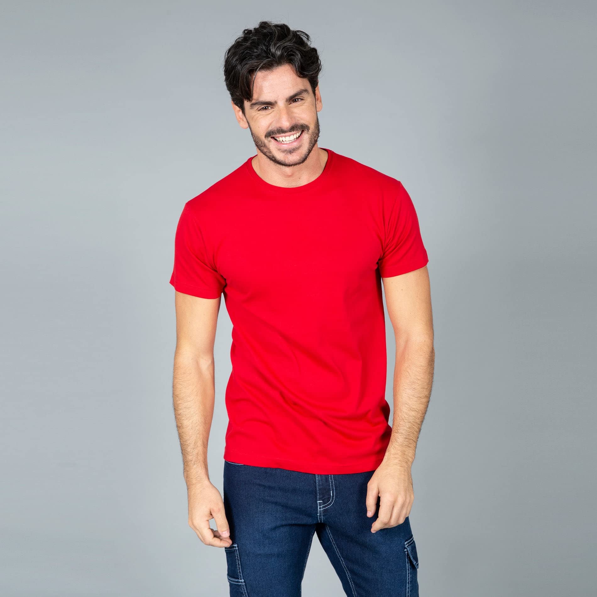 Niscioma T-Shirt Donna Maniche Corte - Tshirt Maglia da Lavoro Promozionale, Maglietta Manica Corta Cotone, Tshirt Maglia da Lavoro, T Shirt Tinta Unita Stampabili Girocollo, Basic Shirt ARG