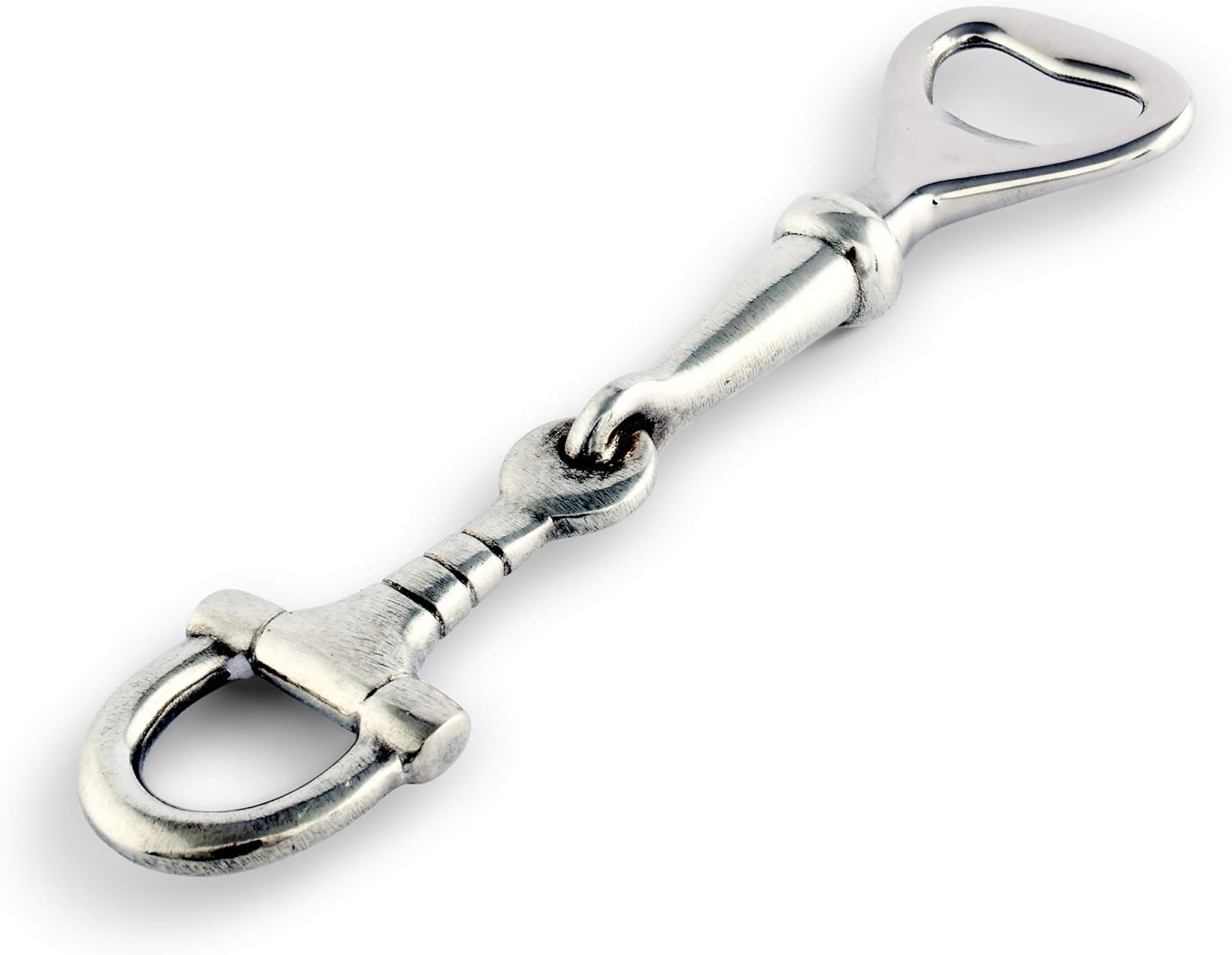 Vagabond House Equestrian Horse Bit Pewter Handle Bottle Opener 6.25 inch Long