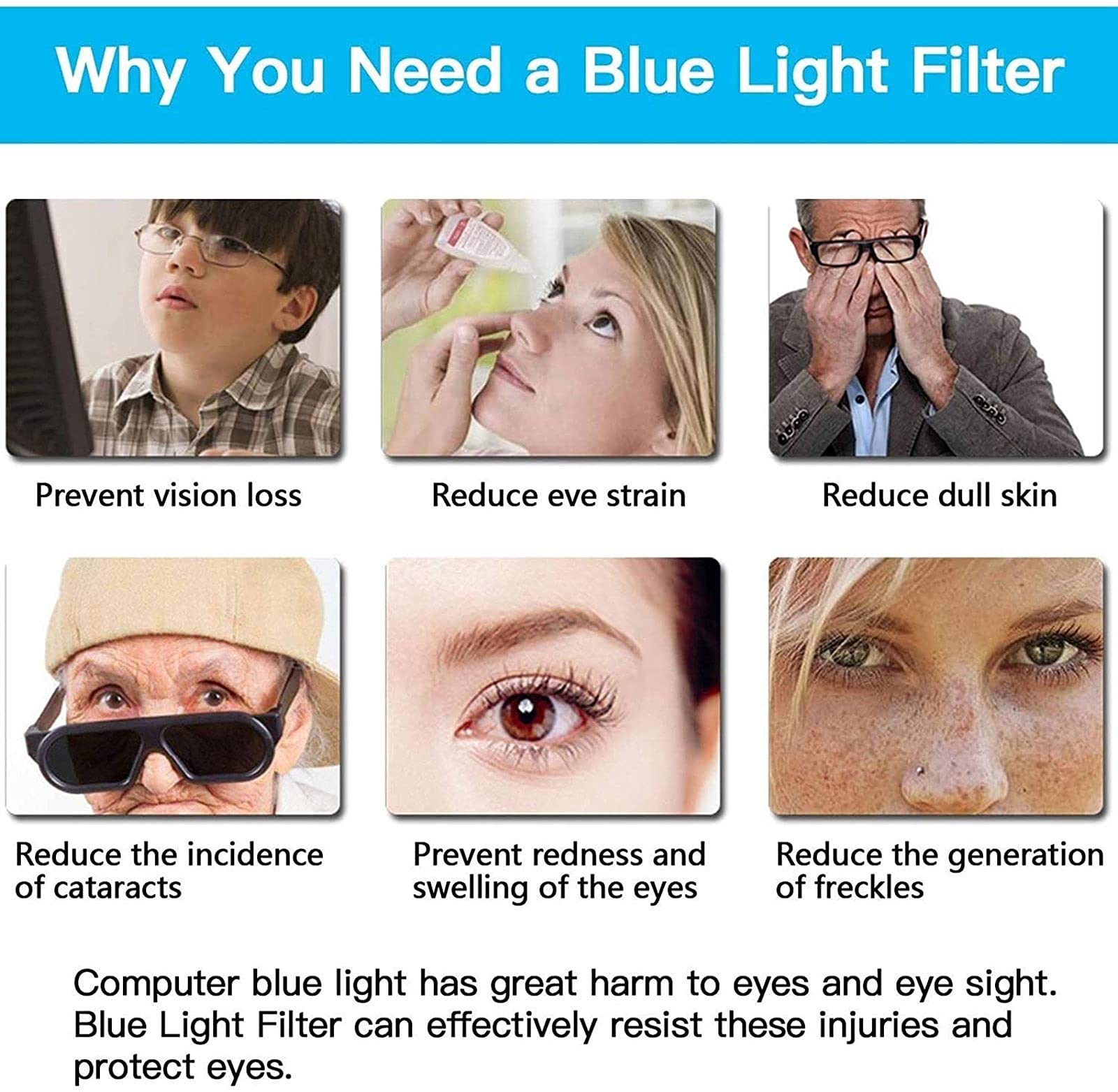 Protecteur d'écran pour Toutes Les Tailles de téléviseur, protège Les Yeux en matériau Pet à Haute Transmission Lumineuse, Film Anti-Rayures pour soulager la Fatigue oculaire,46" 1017 * 570mm