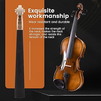 バイオリン製作用の木材メイプル　裏板と　スクロール・ネック用木材のセット　4/4 Amazon | LAMELLIS 4/4サイズ メープルバイオリン ネック 黒檀