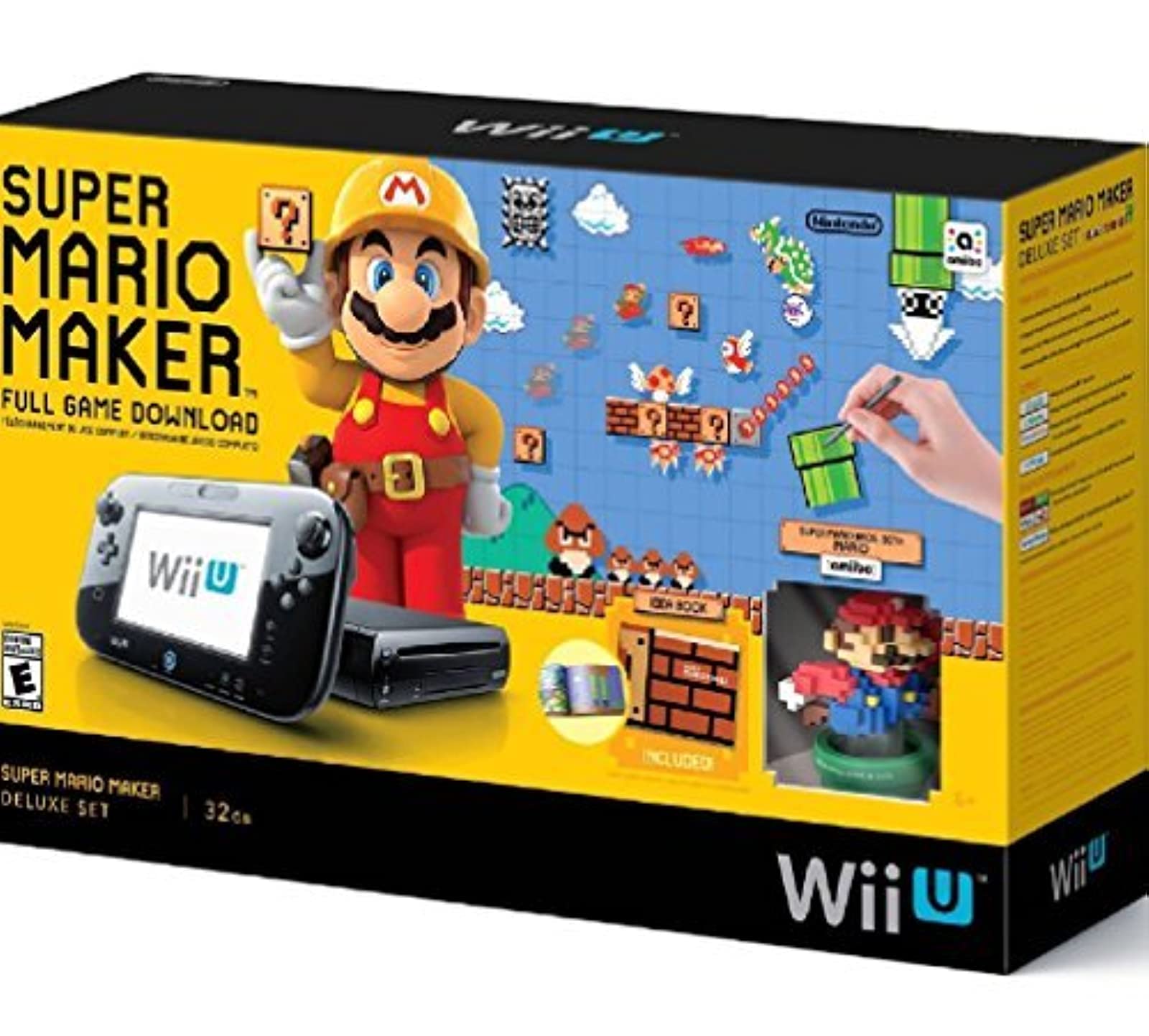 Nintendo Wii U WII U スーパーマリオメーカー セット Amazon.com: Super Mario Maker Console Deluxe Set - Nintendo