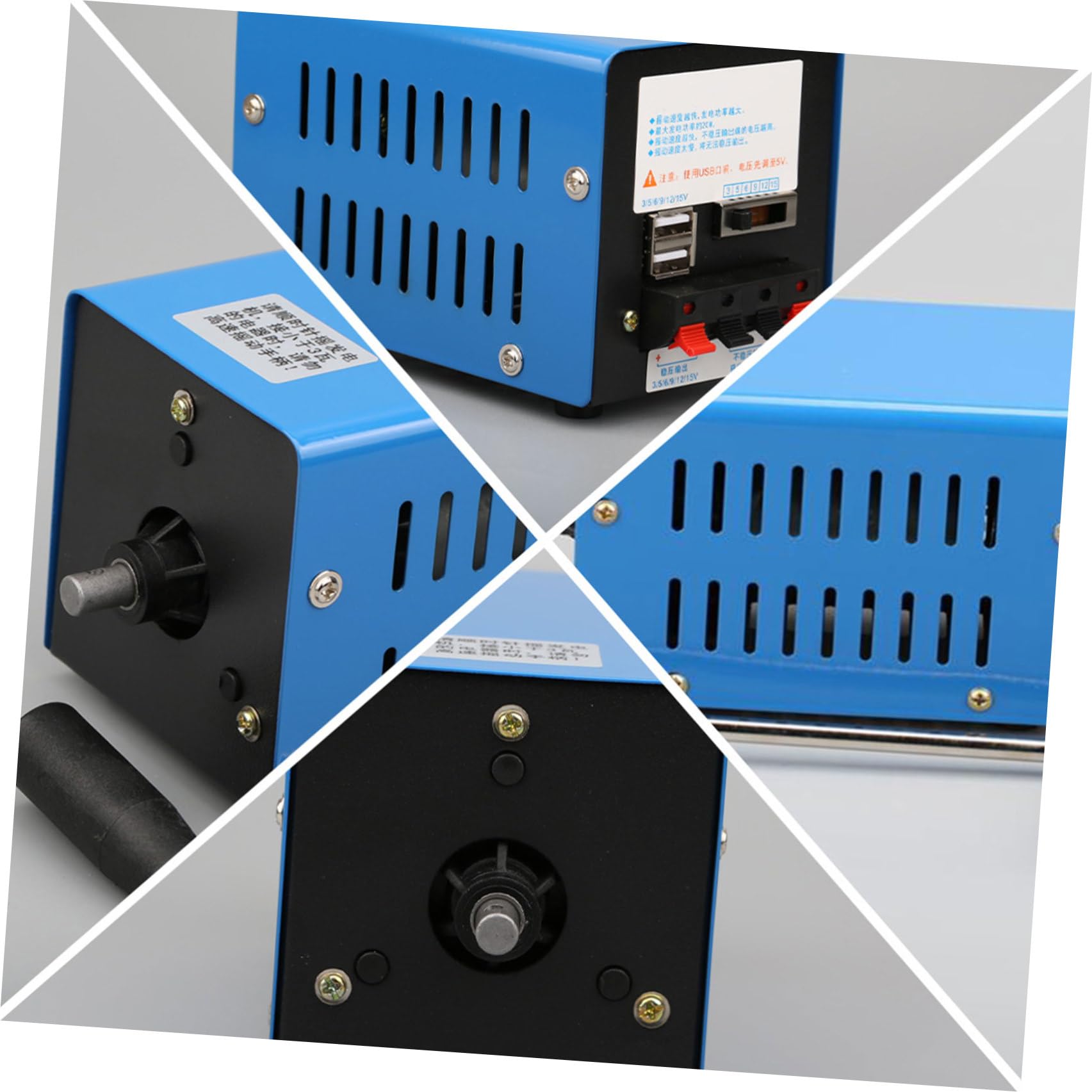 SHINEOFI Generatore a Manovella Portatile Alta Potenza 20w per Emergenza Outdoor, Alimentazione Manuale in Ferro Compatto e Leggero per Power Bank e Telefono