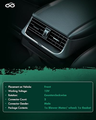 Vista 886 de SCITOO 700188 Reemplazo del motor del ventilador HVAC con jaula de ventilador para Toyota Tacoma 2005-2015, reemplazo OE - 87103-04043, 87103-04044