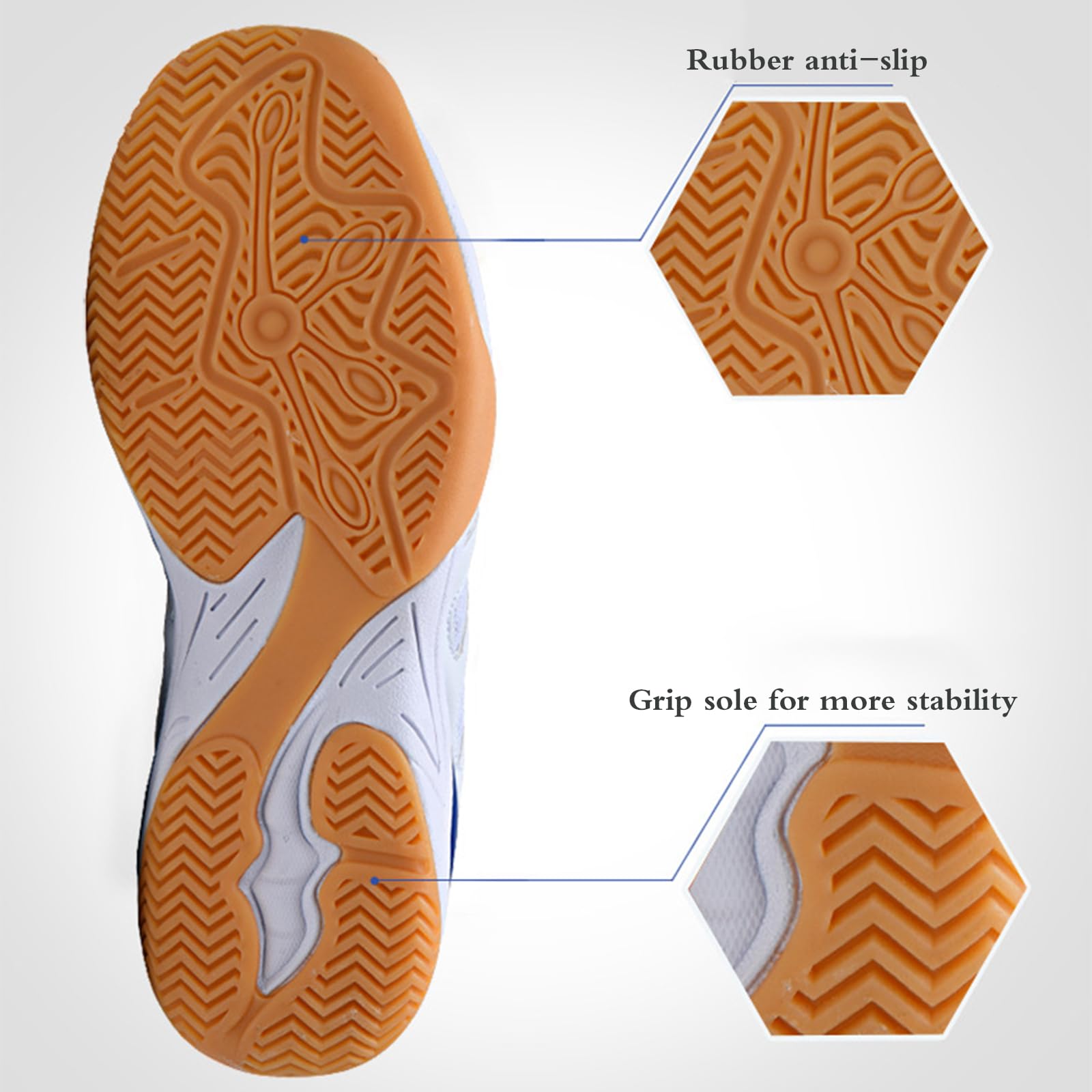 Zapatillas De Tenis De Mesa Hombre,Zapatillas para Squash Hombre,Zapatos De BáDminton Unisex Adulto,Sin Olor Peculiar,CóModos,Indicado para Paseos Diarios,Caminos O Plazas