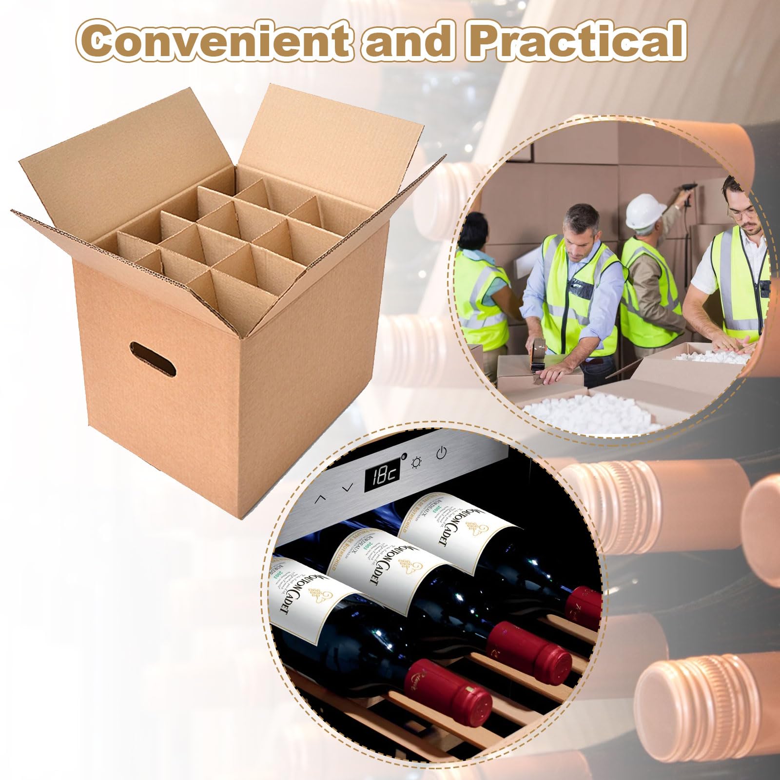 ACXFOND 4 Sets Glass Divider Kits For Kitchen Moving Box