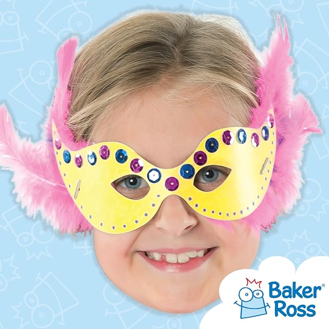 Foto 4 de 5 de Baker Ross Caretas Máscaras Infantiles de Cartulina para Niños para Colorear Decorar y Usar como como Disfraz…