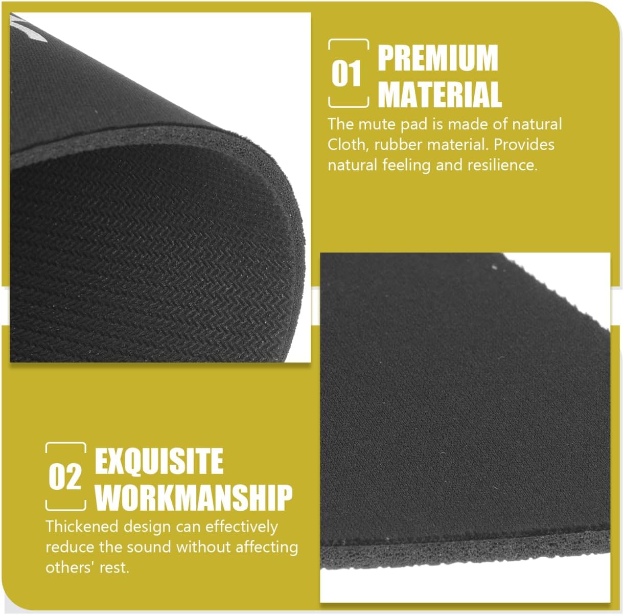 SUPVOX Drum Cymbal Mute Pad Silent Dampener for Drum Practice Low Volume Sound Control for Home Rehearsal 2-pack Rubber Instrument Accessory image 5