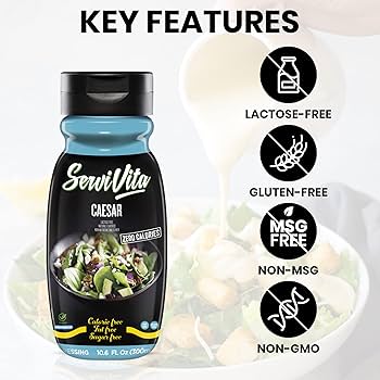 Amazon.com : SERVIVITA Zero Calories Caesar Dressing, 10.6