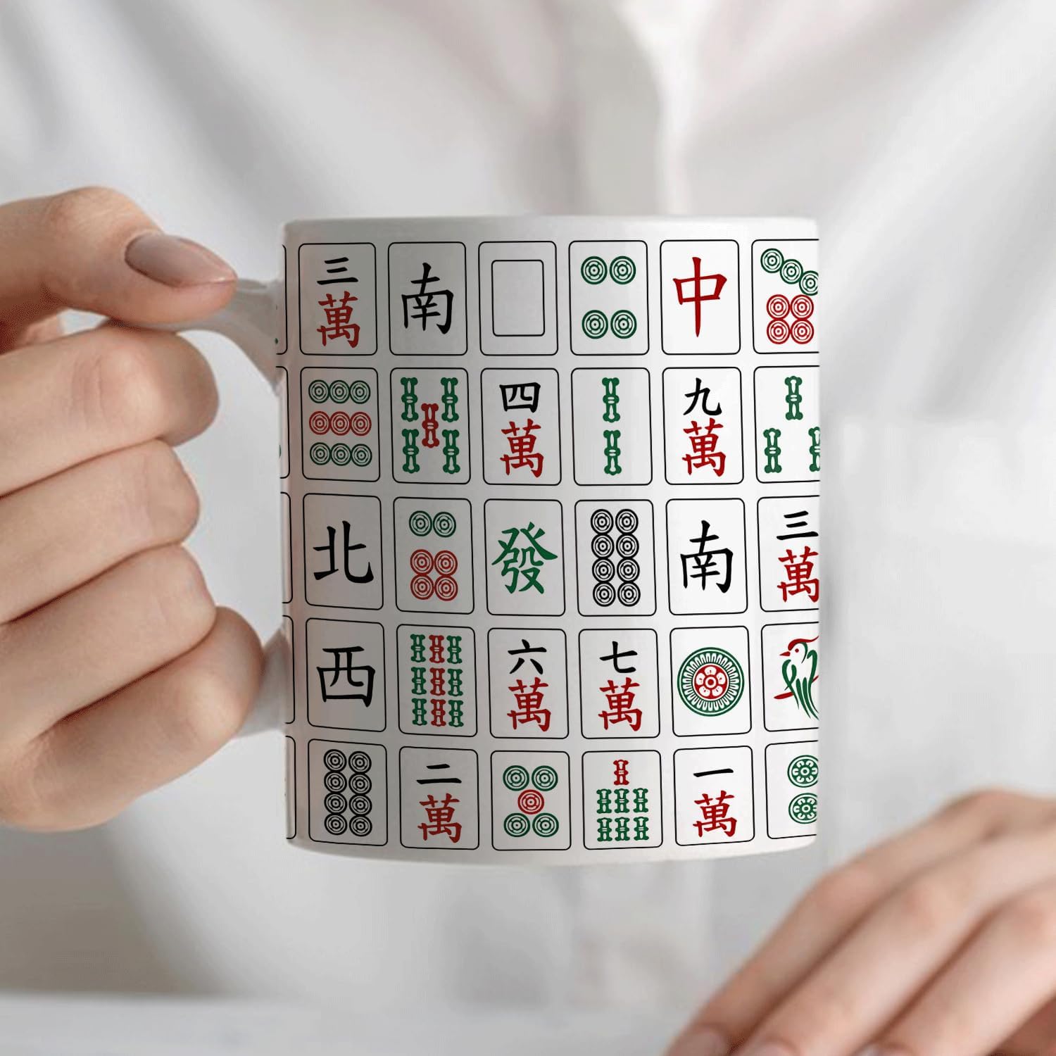 Mahjong Gifts Mug, Mahjong Gifts for Women Coffee Cup Ceramic, Gift for Mah Jong Players Lovers, Mah Jong Ceramic Coffee Tea Mug 11 oz - Image 5