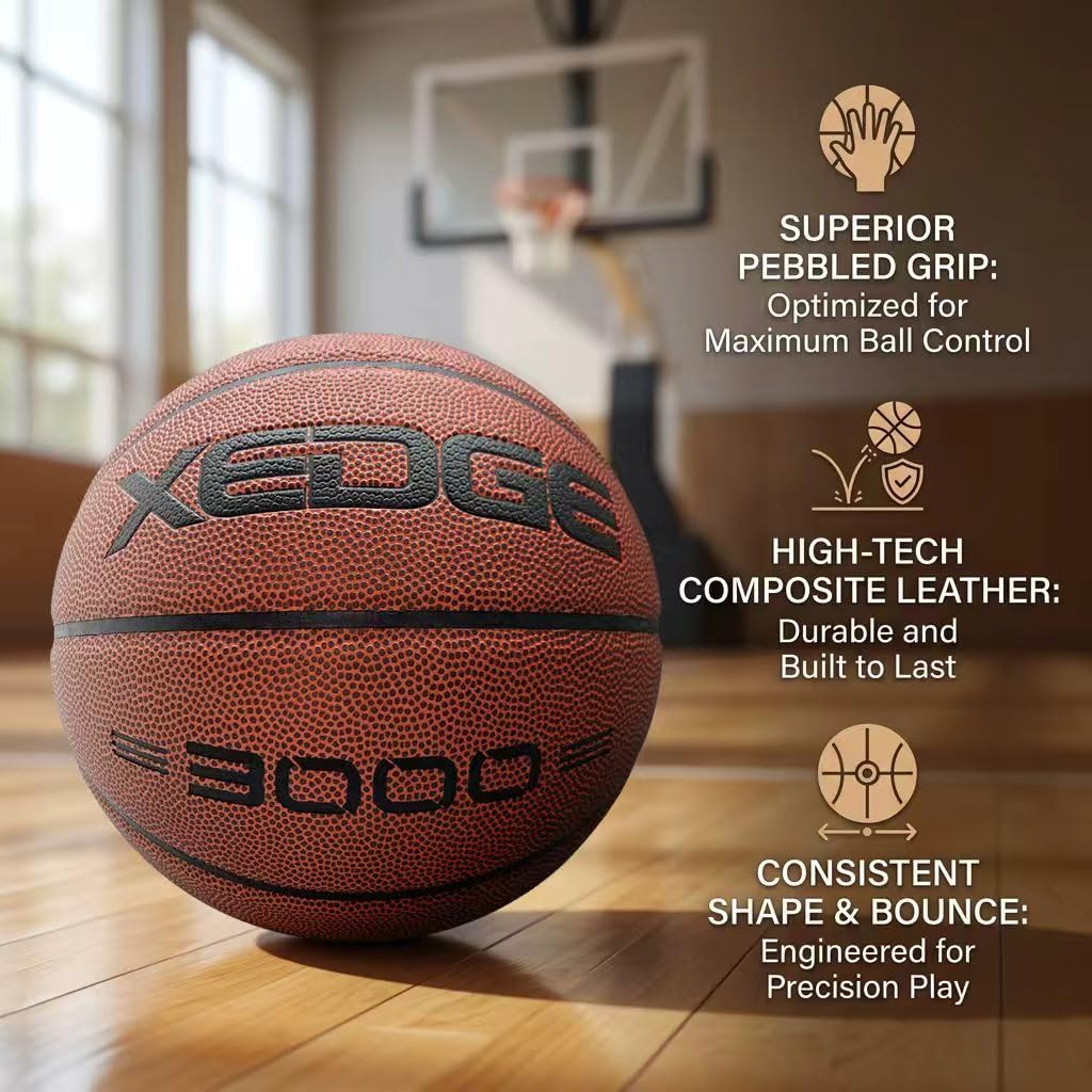 Amazon.com : XEDGE Basketball Size 5/6/7 Composite Leather Street
